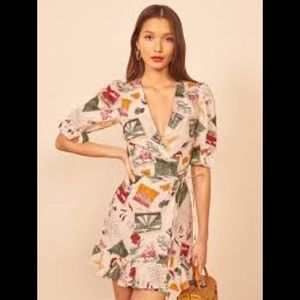 Reformation Vacaciones Wrap Dress